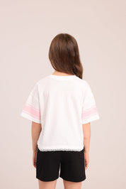 FOX בנות חולצה קצרה חולצה ממותגת NBA חולצה ממותגת NBA