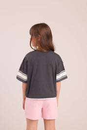 FOX בנות חולצה קצרה חולצה ממותגת NBA חולצה ממותגת NBA