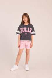 FOX בנות חולצה קצרה חולצה ממותגת NBA חולצה ממותגת NBA