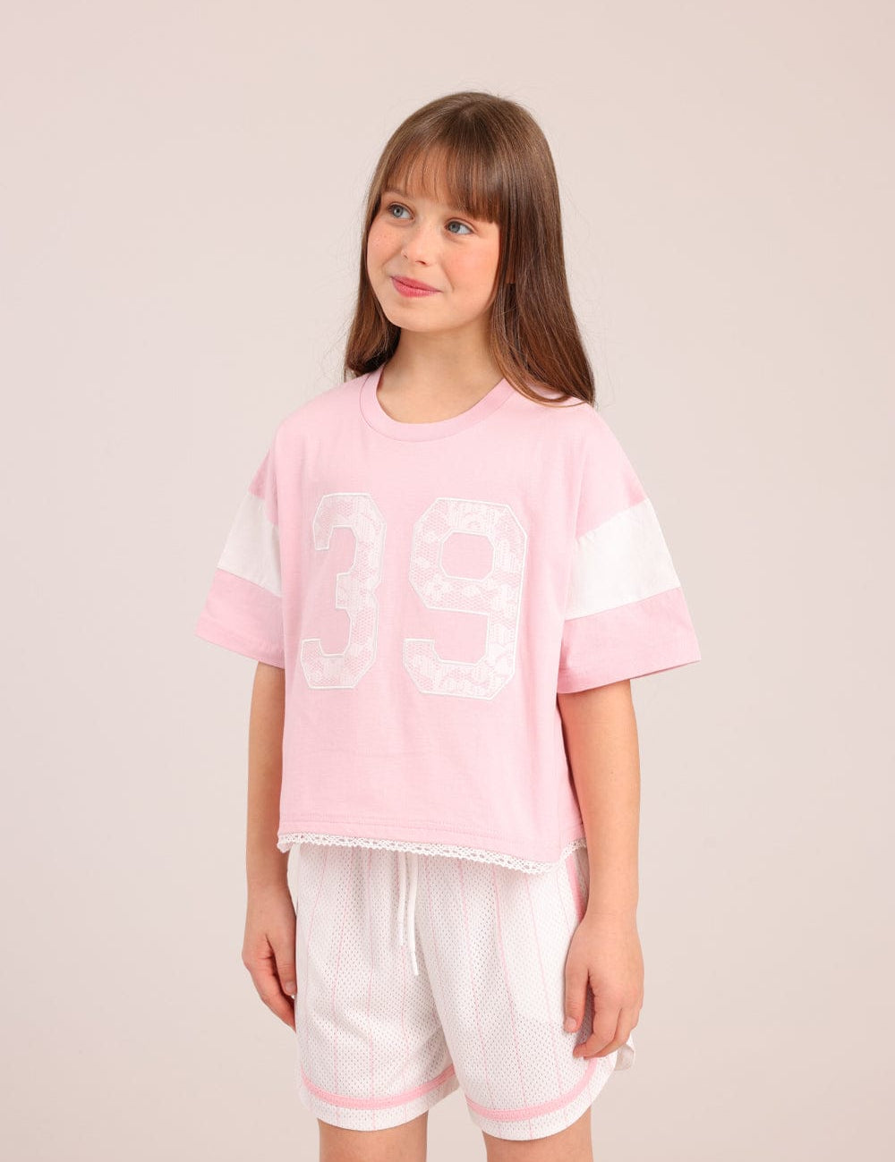 FOX בנות חולצה קצרה חולצה עם הדפס חולצה עם הדפס