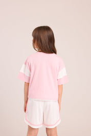 FOX בנות חולצה קצרה חולצה עם הדפס חולצה עם הדפס