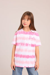 FOX בנות חולצה קצרה חולצה ממותגת ברבי חולצה ממותגת ברבי