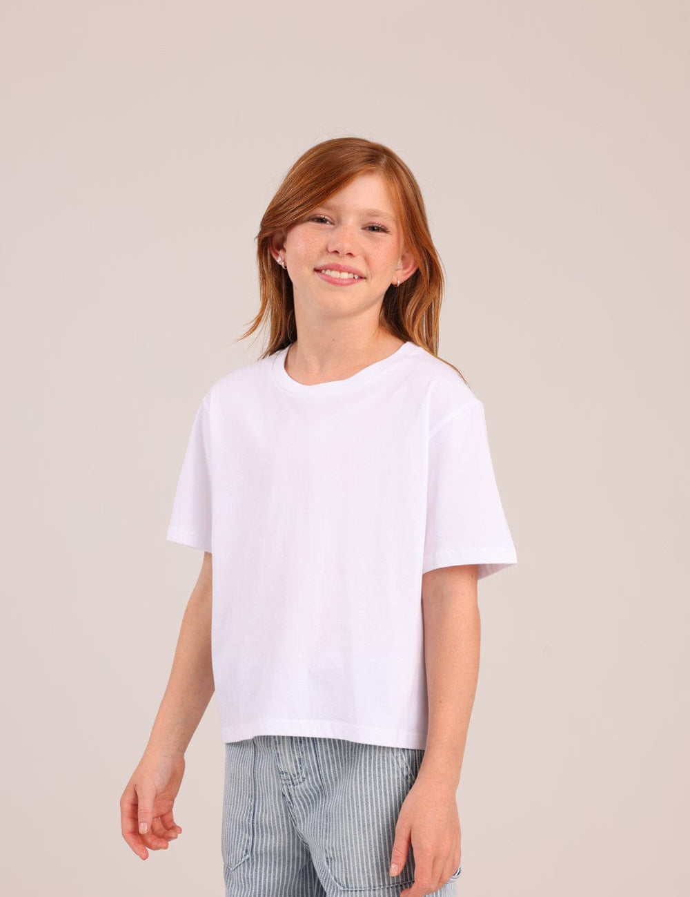 FOX בנות חולצה קצרה חולצה טריקו בייסיק חולצה טריקו בייסיק