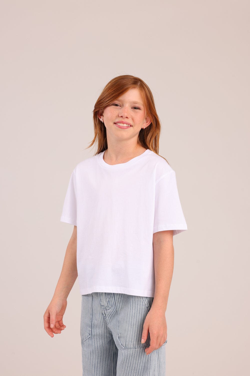 FOX בנות חולצה קצרה חולצה טריקו בייסיק חולצה טריקו בייסיק