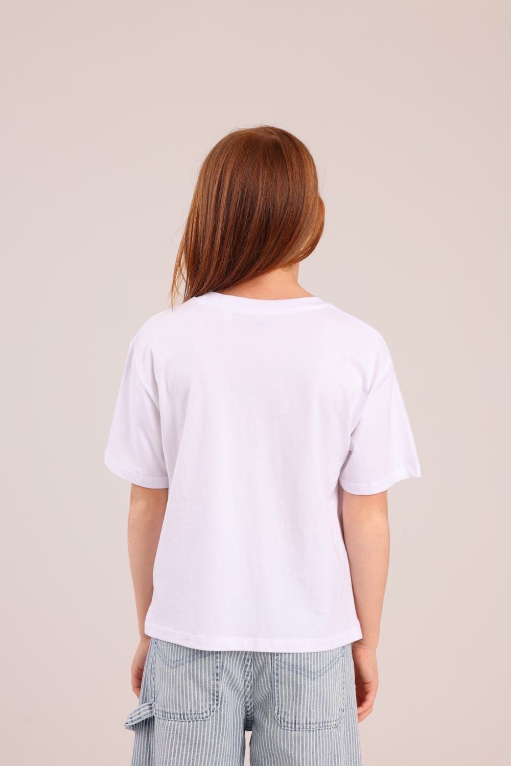 FOX בנות חולצה קצרה חולצה טריקו בייסיק חולצה טריקו בייסיק