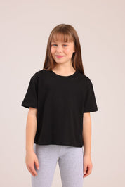 FOX בנות חולצה קצרה חולצה טריקו בייסיק חולצה טריקו בייסיק