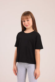 FOX בנות חולצה קצרה חולצה טריקו בייסיק חולצה טריקו בייסיק