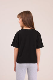 FOX בנות חולצה קצרה חולצה טריקו בייסיק חולצה טריקו בייסיק