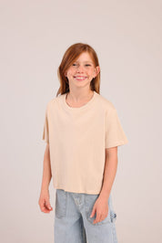 FOX בנות חולצה קצרה חולצה טריקו בייסיק חולצה טריקו בייסיק