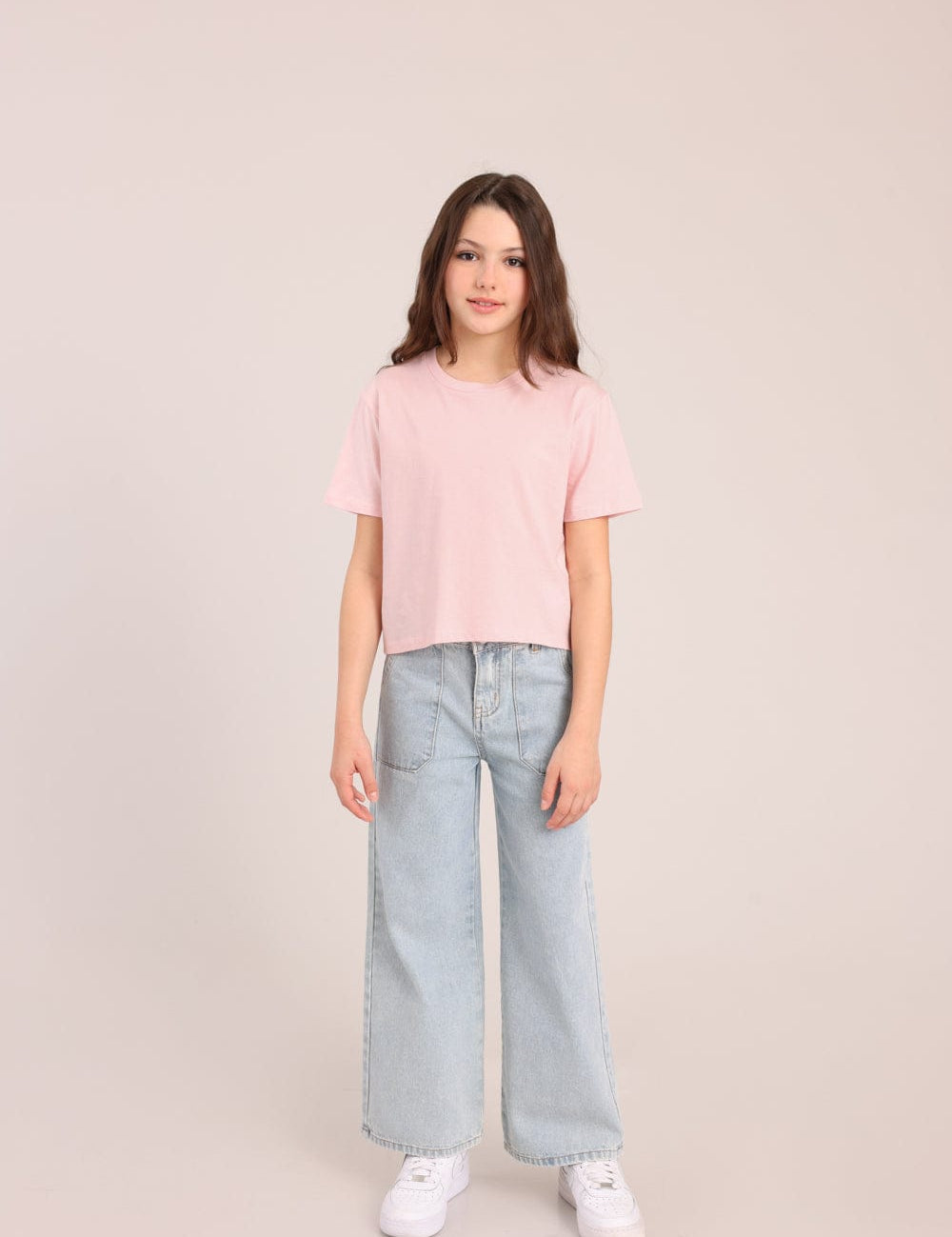 FOX בנות חולצה קצרה חולצה טריקו בייסיק חולצה טריקו בייסיק