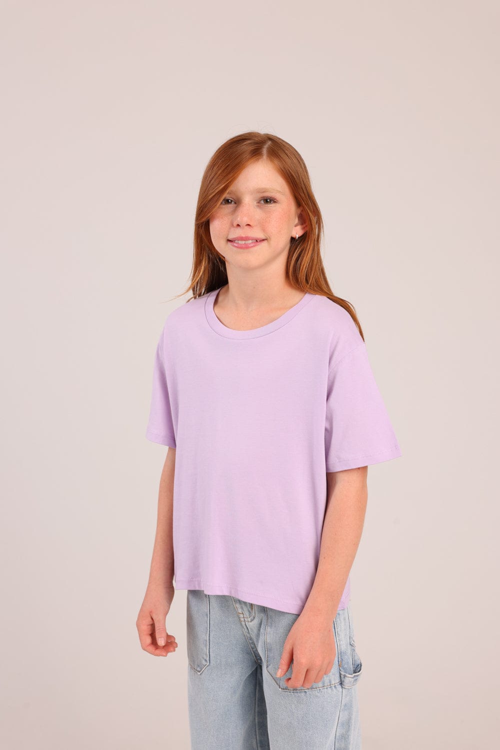 FOX בנות חולצה קצרה חולצה טריקו בייסיק חולצה טריקו בייסיק