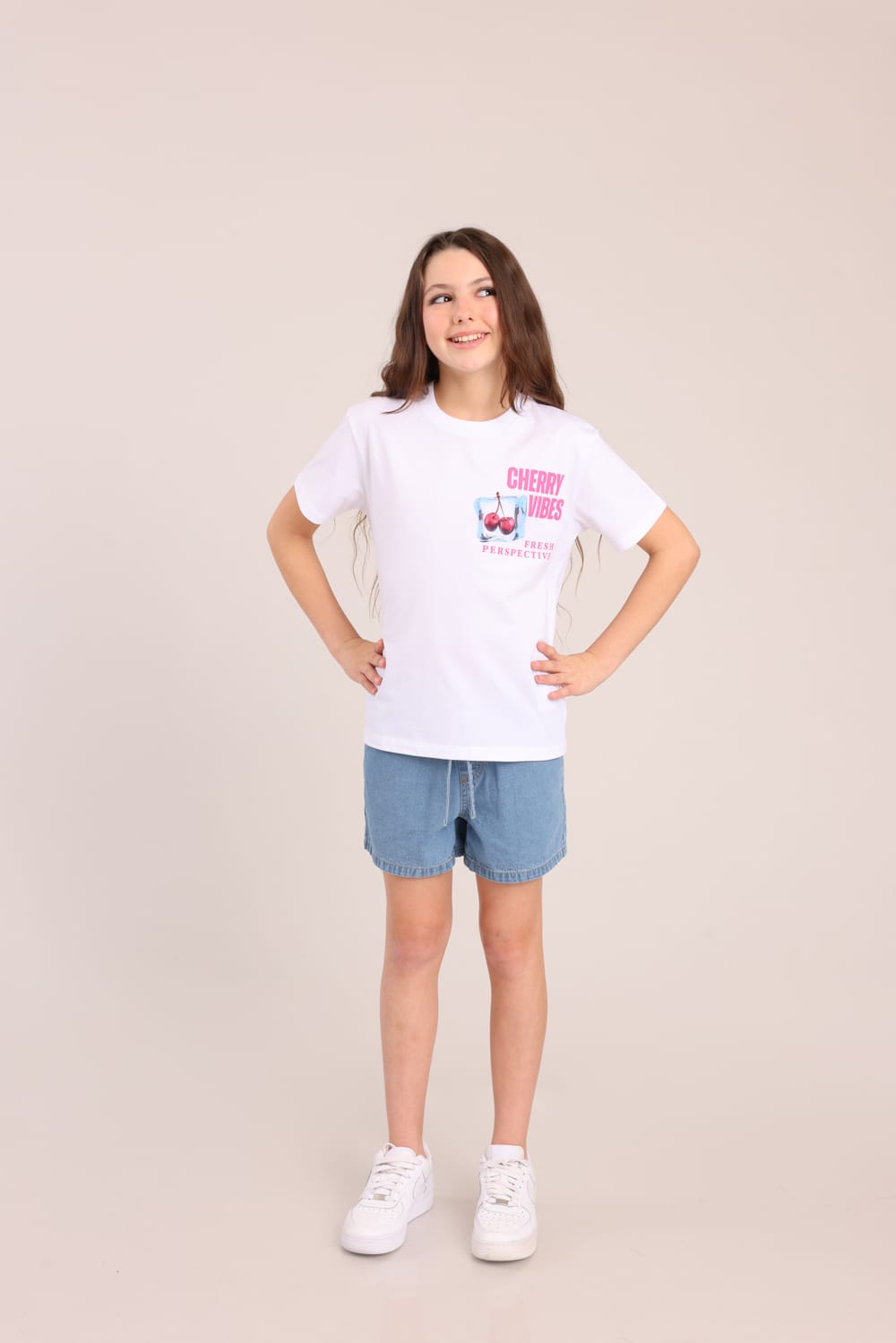 FOX בנות חולצה קצרה חולצה עם הדפס חולצה עם הדפס