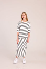 FOX בנות חולצה קצרה חולצה עם פסים חולצה עם פסים