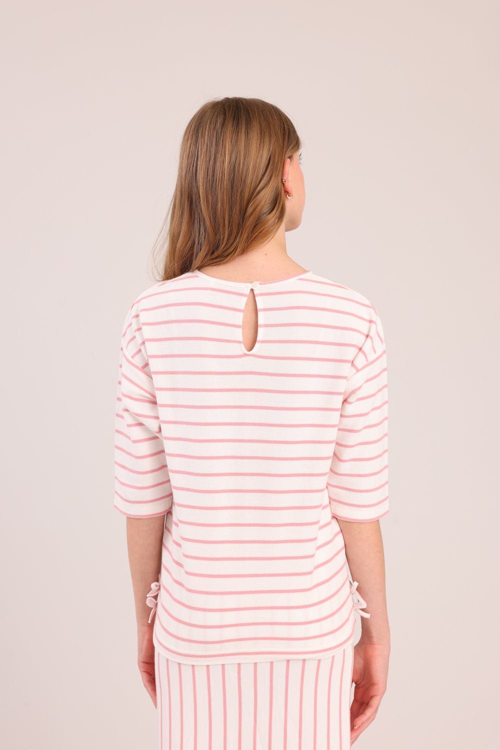 FOX בנות חולצה קצרה חולצה עם פסים חולצה עם פסים