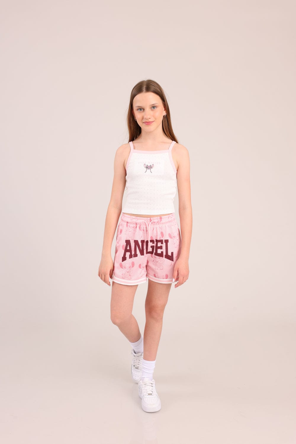 FOX בנות גופיה גופיה ממותגת סטיץ' דיסני גופיה ממותגת סטיץ' דיסני