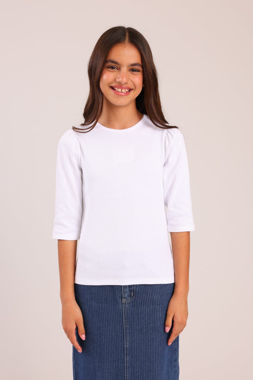 FOX בנות חולצה קצרה חולצת 3/4 SLEEVE חולצת 3/4 SLEEVE