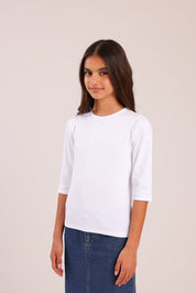 FOX בנות חולצה קצרה חולצת 3/4 SLEEVE חולצת 3/4 SLEEVE