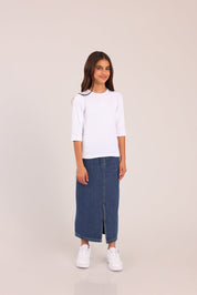 FOX בנות חולצה קצרה חולצת 3/4 SLEEVE חולצת 3/4 SLEEVE