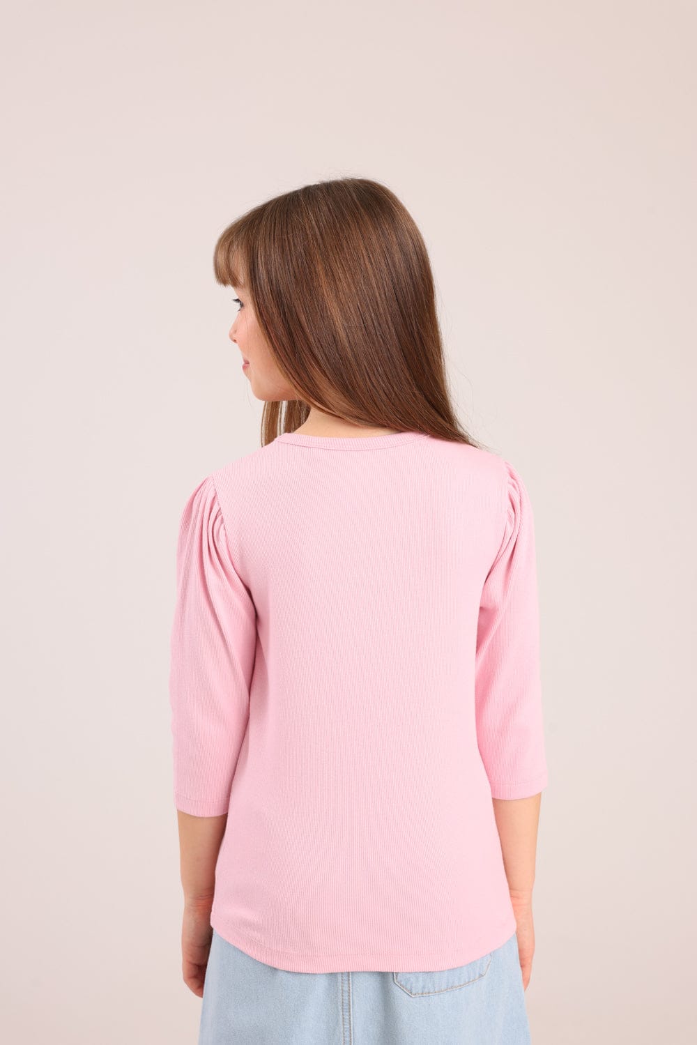 FOX בנות חולצה קצרה חולצת 3/4 SLEEVE חולצת 3/4 SLEEVE