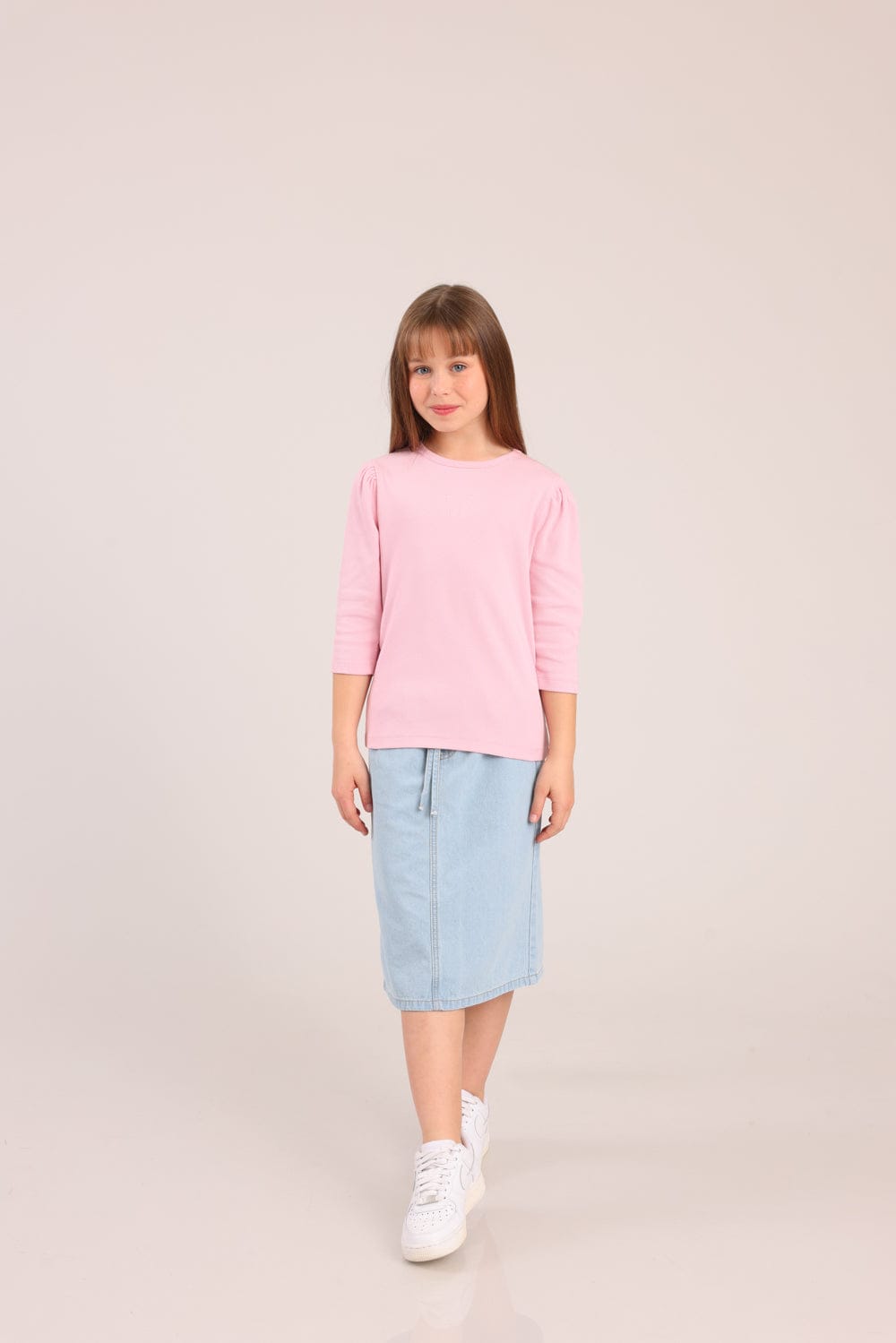 FOX בנות חולצה קצרה חולצת 3/4 SLEEVE חולצת 3/4 SLEEVE