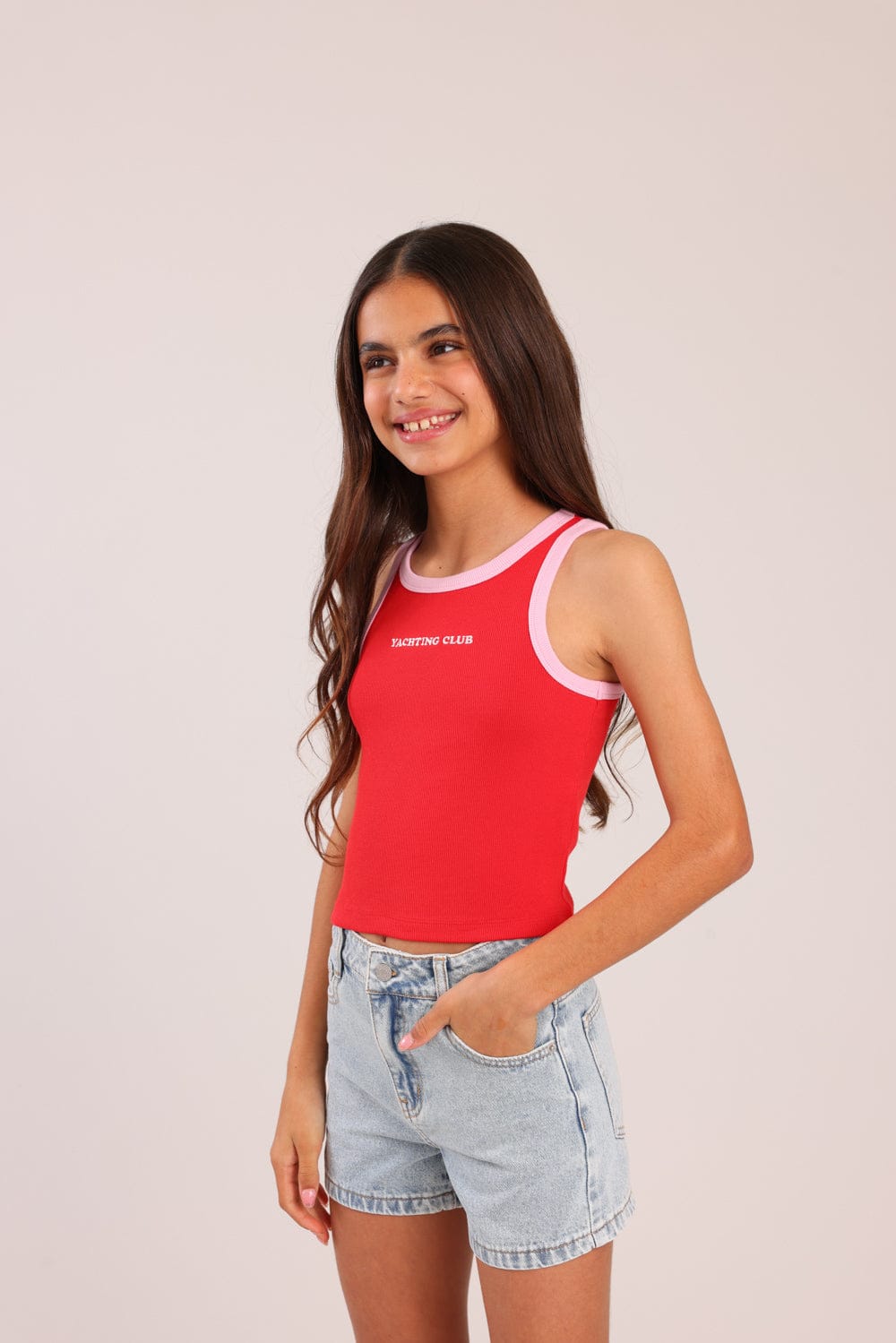 FOX בנות גופיה גופיית ריב גופיית ריב