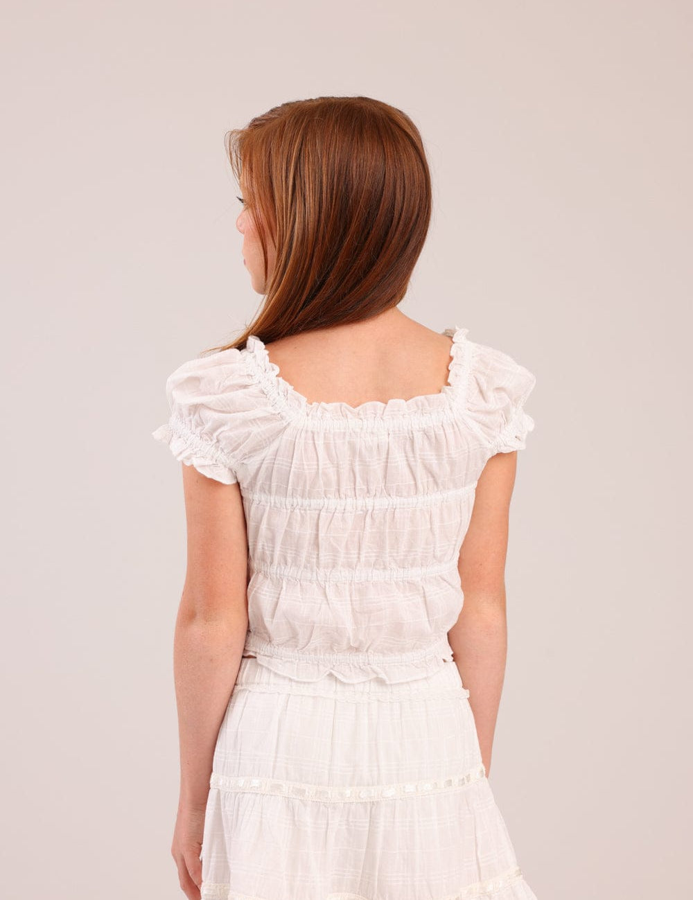 FOX בנות אחר גופייה עם כיווצים גופייה עם כיווצים