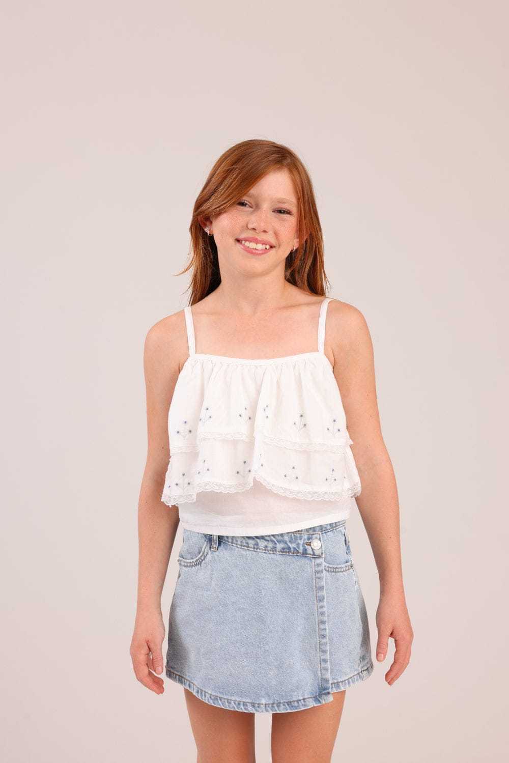 FOX בנות אחר גופיית קומות עם הדפסים גופיית קומות עם הדפסים