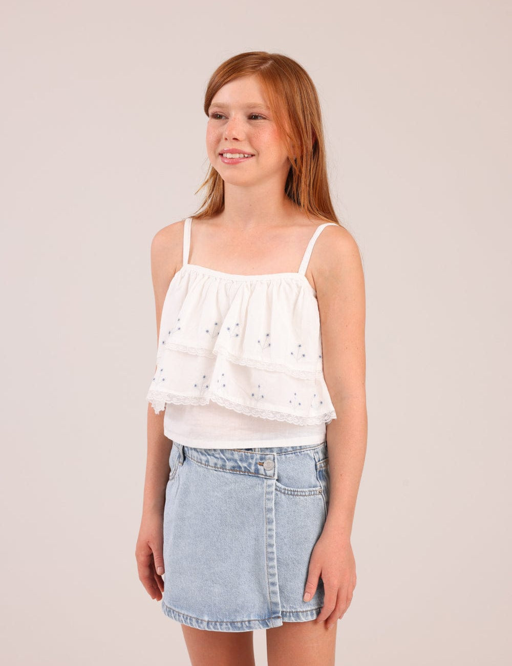 FOX בנות אחר גופיית קומות עם הדפסים גופיית קומות עם הדפסים