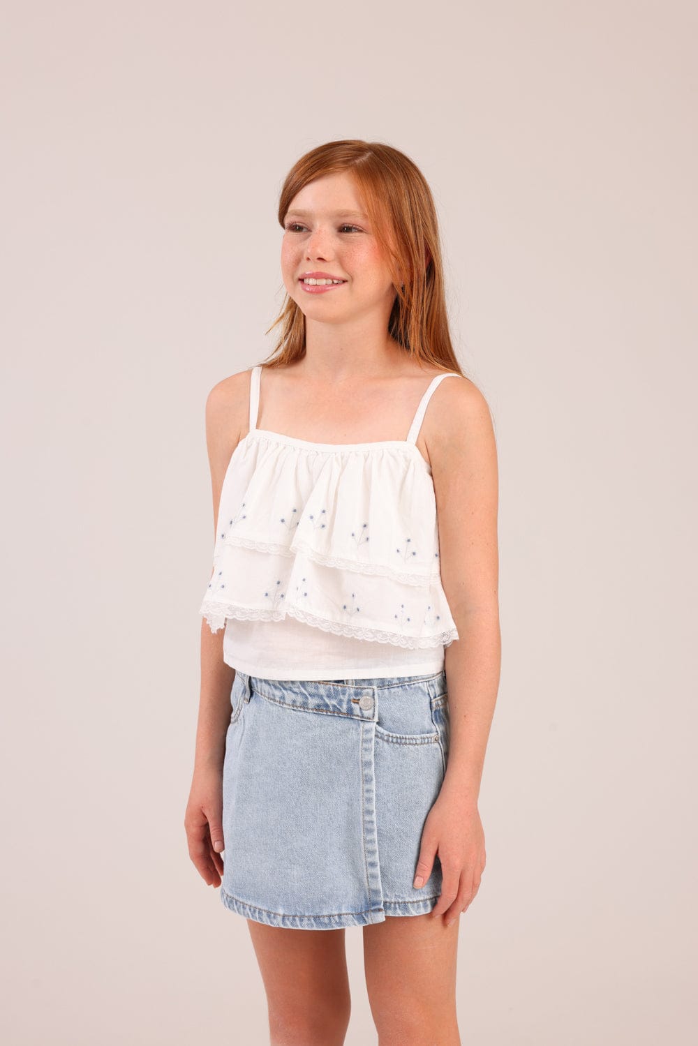 FOX בנות אחר גופיית קומות עם הדפסים גופיית קומות עם הדפסים