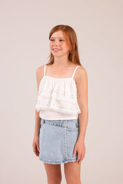 FOX בנות אחר גופיית קומות עם הדפסים גופיית קומות עם הדפסים