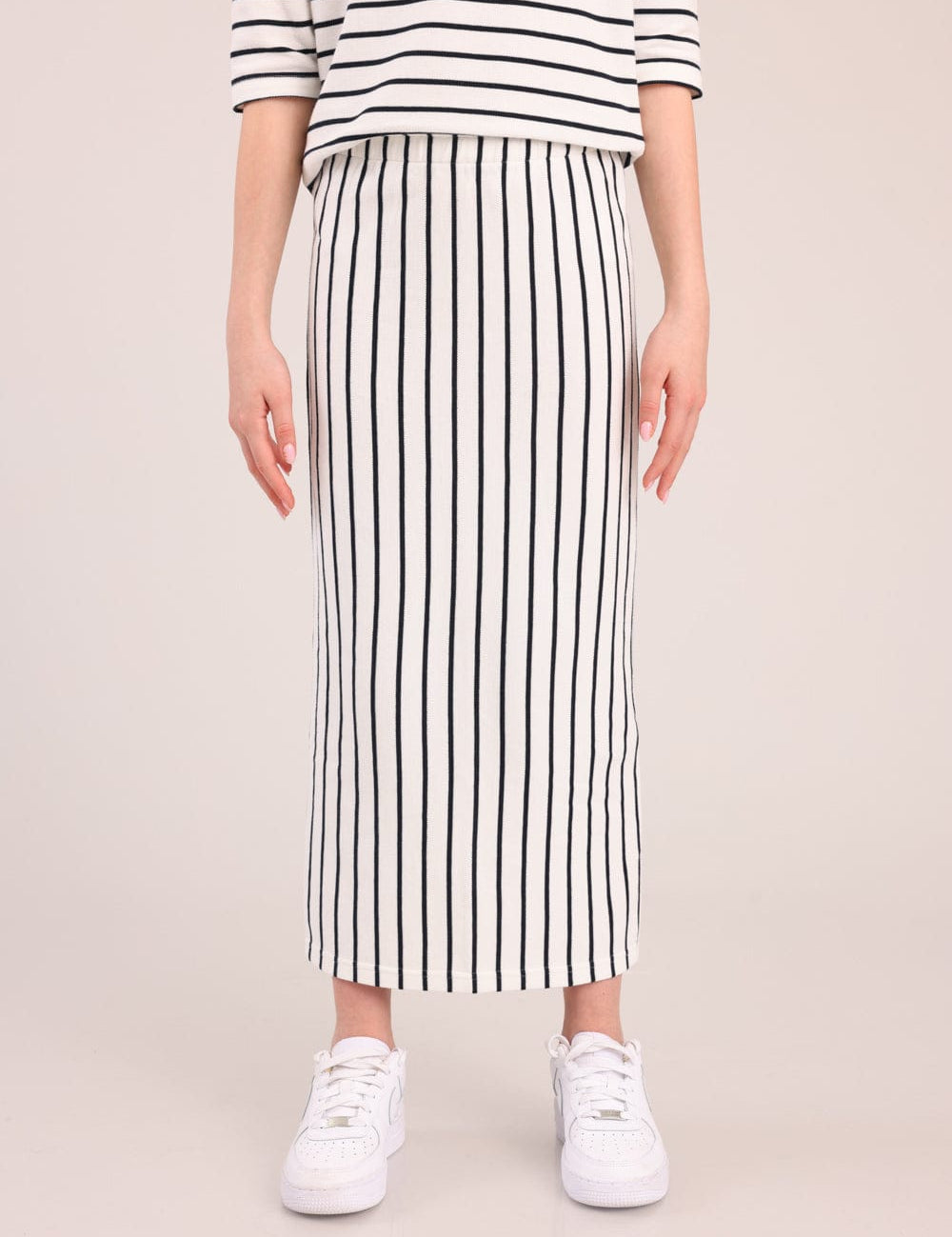 FOX בנות חצאית חצאית מקסי פסים חצאית מקסי פסים