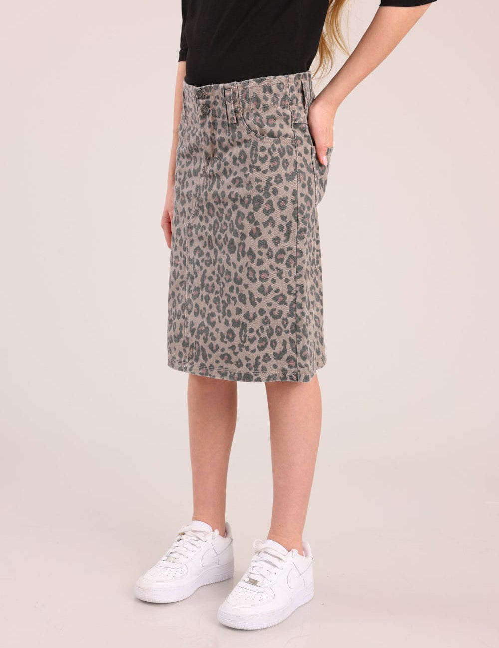 FOX בנות חצאית חצאית ג'ינס חצאית ג'ינס