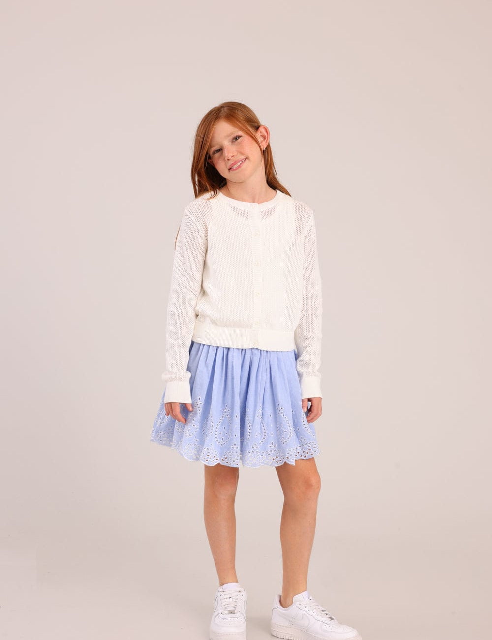 FOX בנות אחר חצאית עם רקמה חצאית עם רקמה