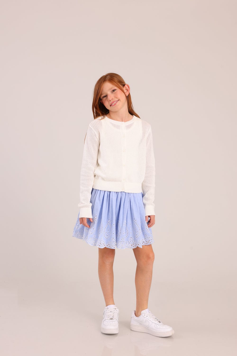 FOX בנות אחר חצאית עם רקמה חצאית עם רקמה