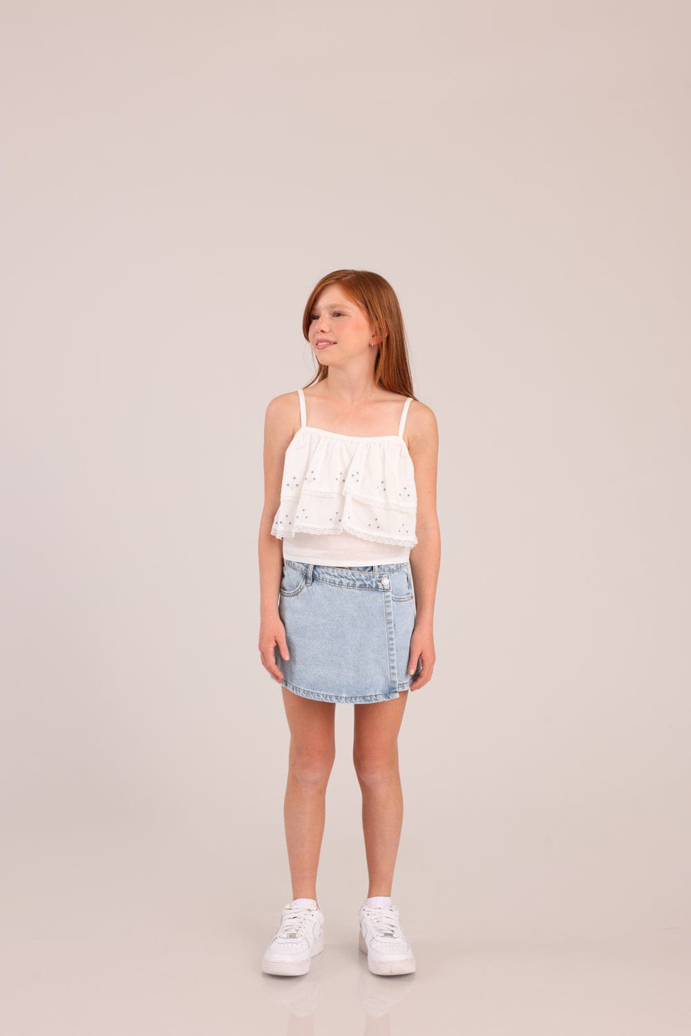 FOX בנות אחר חצאית שורט ג'ינס חצאית שורט ג'ינס