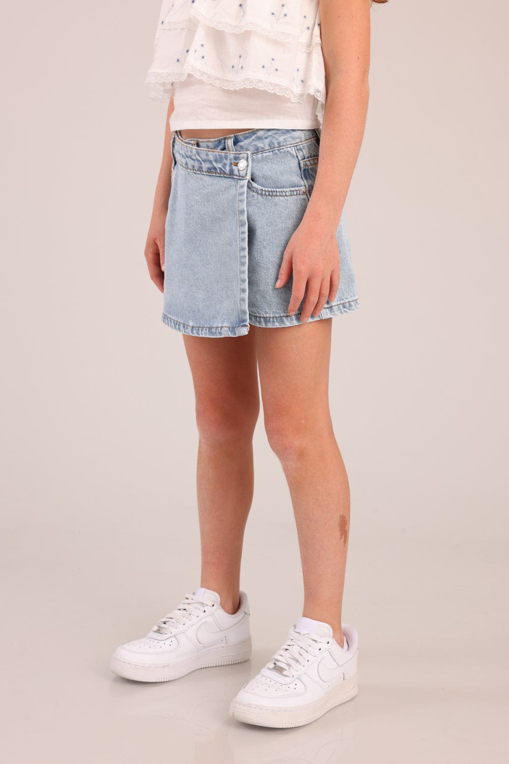 FOX בנות אחר חצאית שורט ג'ינס חצאית שורט ג'ינס