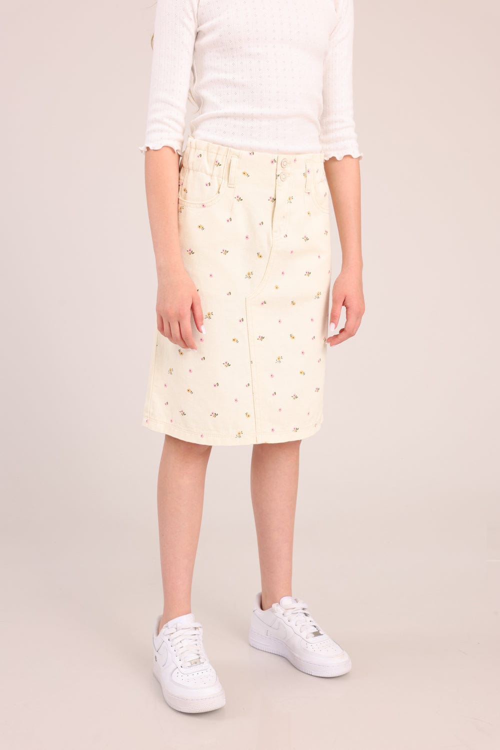 FOX בנות חצאית חצאית ג'ינס חצאית ג'ינס