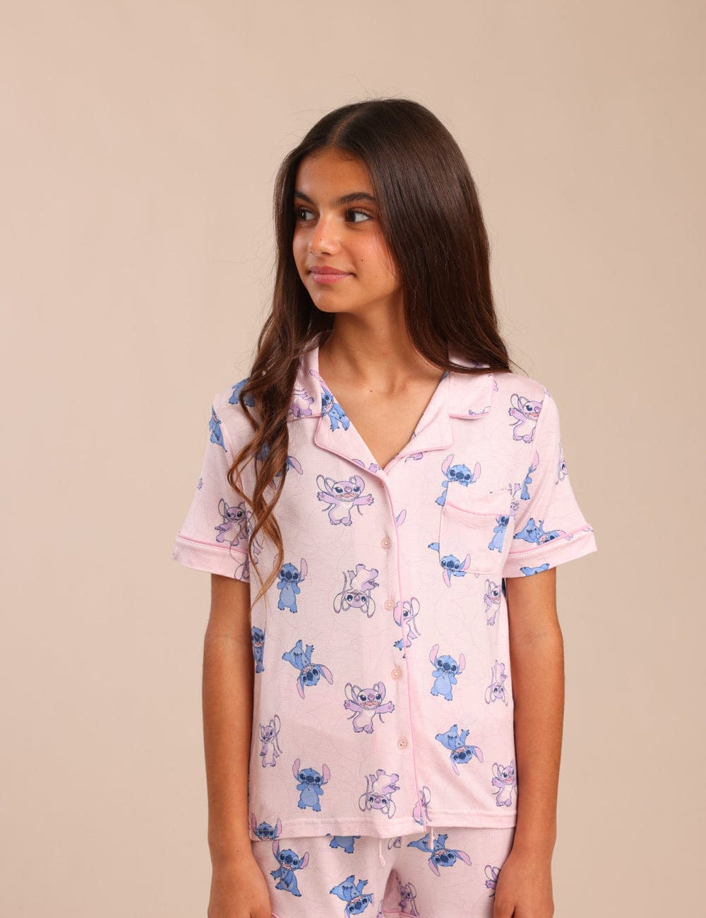 FOX בנות אחר פיג'מה ממותגת סטיץ' דיסני פיג'מה ממותגת סטיץ' דיסני