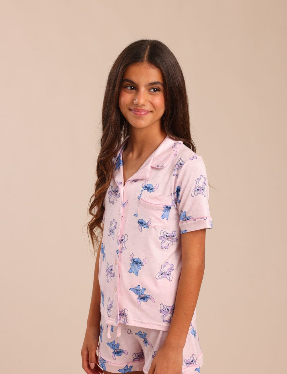 FOX בנות אחר פיג'מה ממותגת סטיץ' דיסני פיג'מה ממותגת סטיץ' דיסני