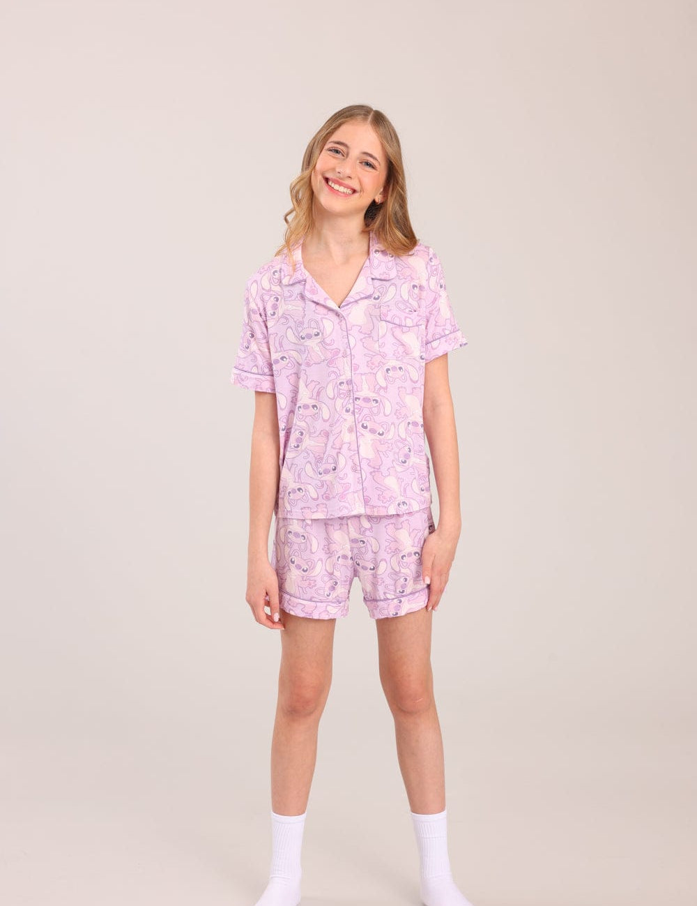 FOX בנות אחר פיג'מה ממותגת סטיץ' דיסני פיג'מה ממותגת סטיץ' דיסני