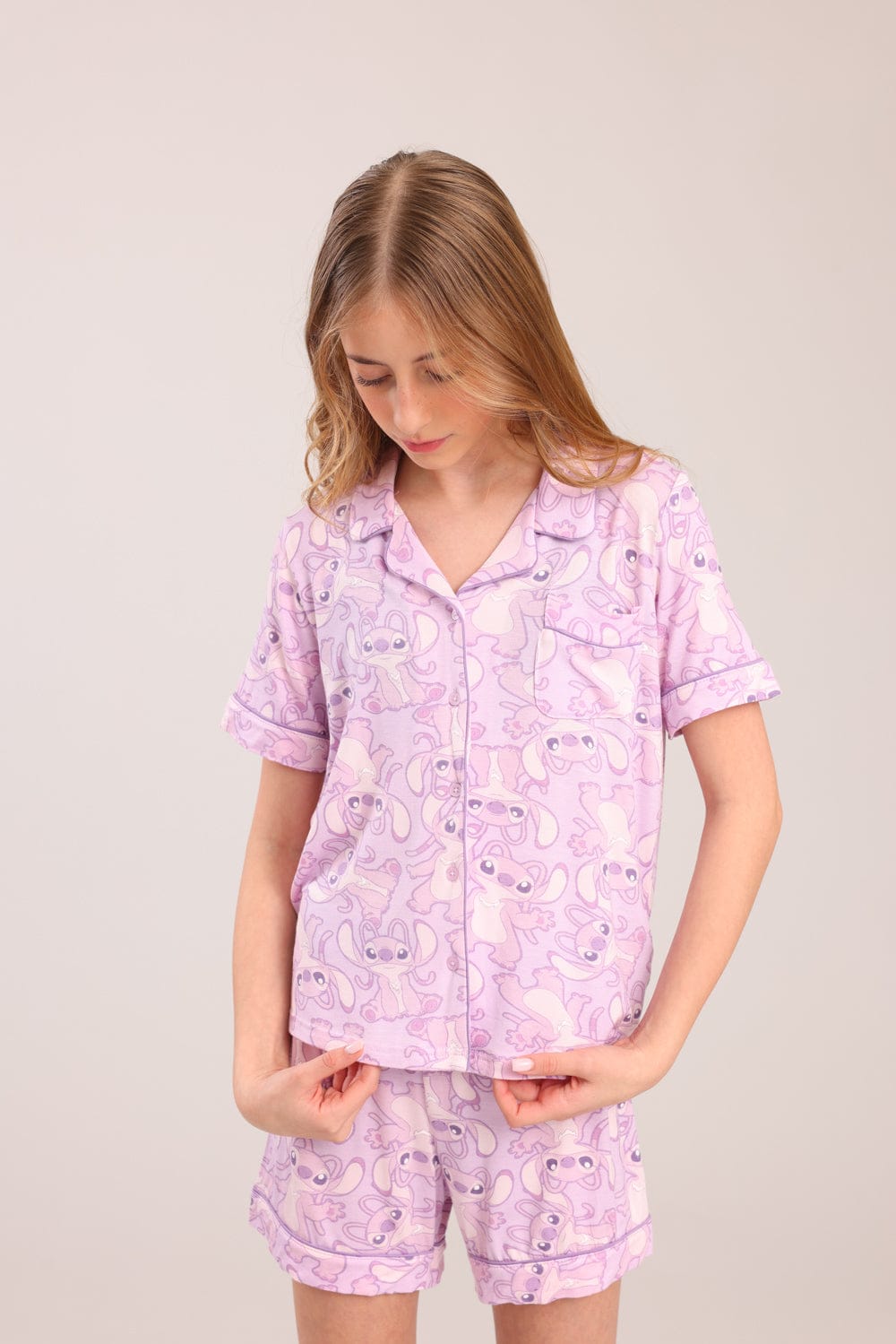 FOX בנות אחר פיג'מה ממותגת סטיץ' דיסני פיג'מה ממותגת סטיץ' דיסני