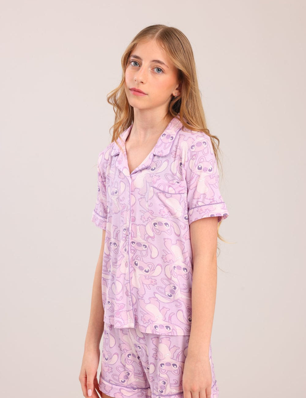 FOX בנות אחר פיג'מה ממותגת סטיץ' דיסני פיג'מה ממותגת סטיץ' דיסני