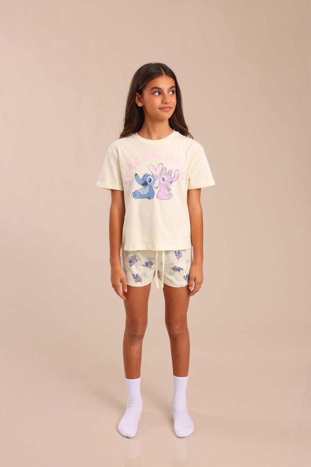 FOX בנות אחר פיג'מה ממותגת סטיץ' דיסני פיג'מה ממותגת סטיץ' דיסני