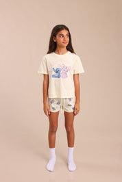 FOX בנות אחר פיג'מה ממותגת סטיץ' דיסני פיג'מה ממותגת סטיץ' דיסני