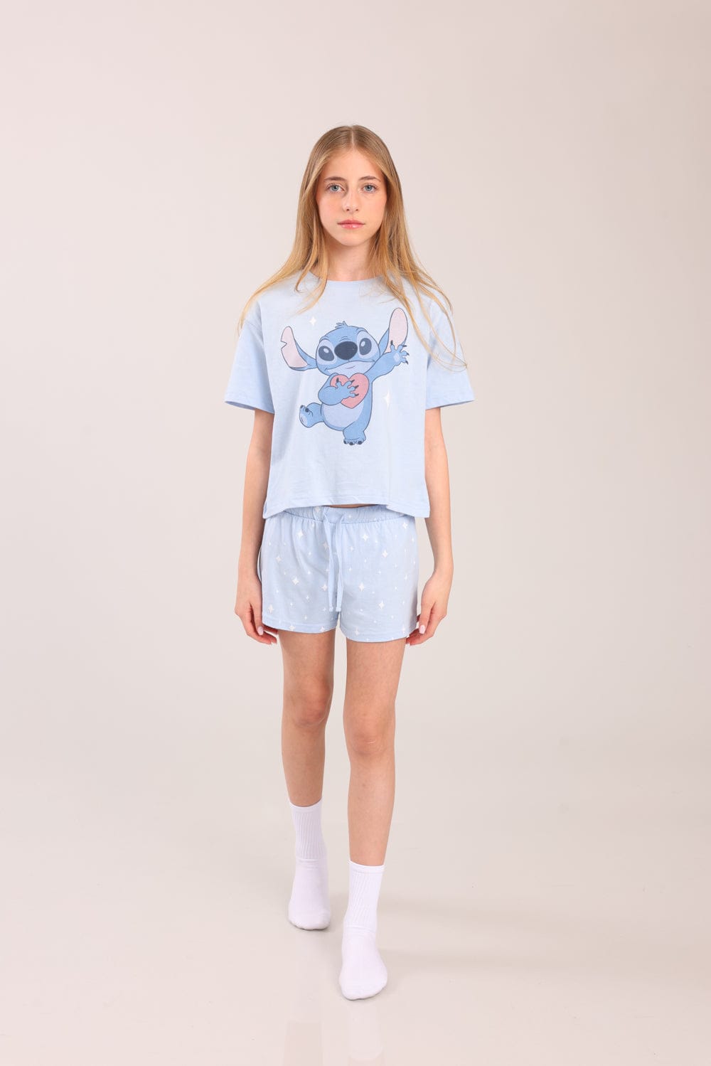 FOX בנות אחר פיג'מה ממותגת סטיץ' דיסני פיג'מה ממותגת סטיץ' דיסני