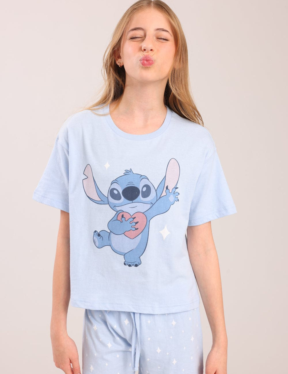 FOX בנות אחר פיג'מה ממותגת סטיץ' דיסני פיג'מה ממותגת סטיץ' דיסני