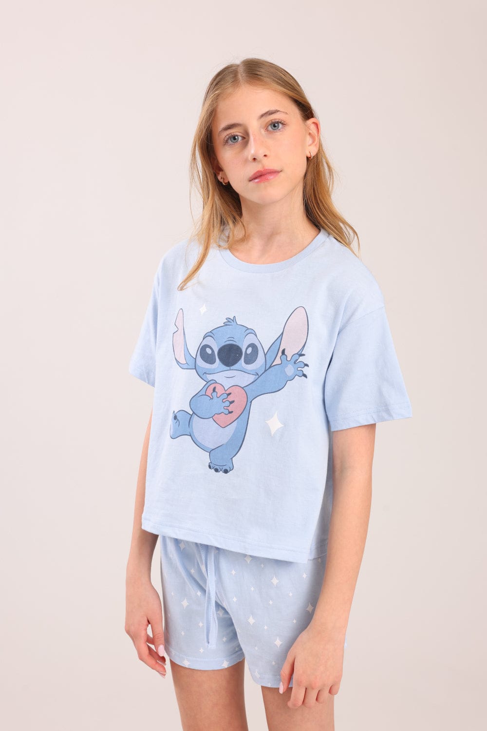 FOX בנות אחר פיג'מה ממותגת סטיץ' דיסני פיג'מה ממותגת סטיץ' דיסני