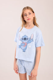 FOX בנות אחר פיג'מה ממותגת סטיץ' דיסני פיג'מה ממותגת סטיץ' דיסני