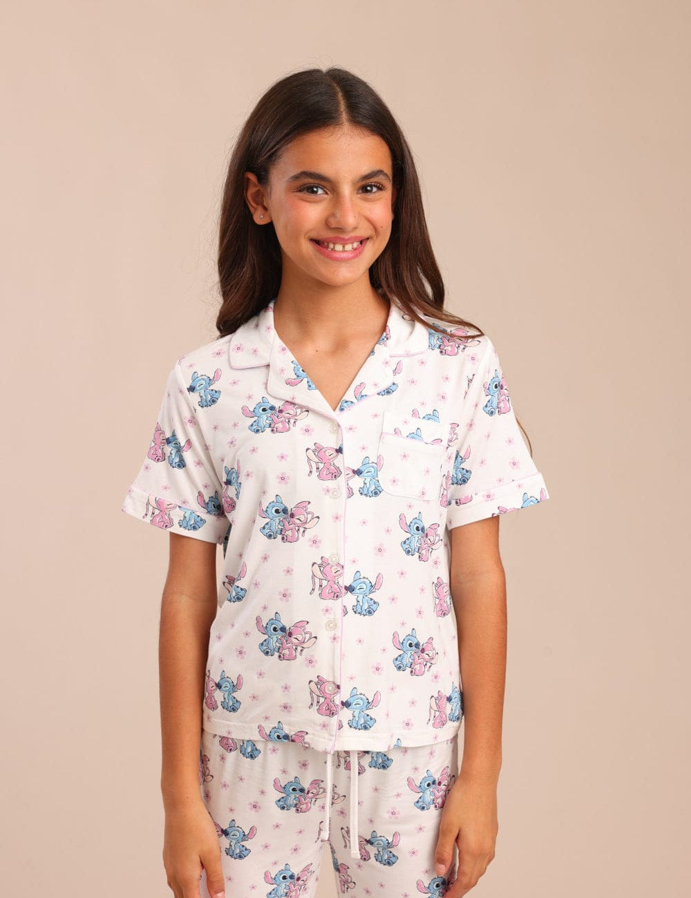 FOX בנות אחר פיג'מה מכופתרת סטיץ' דיסני פיג'מה מכופתרת סטיץ' דיסני