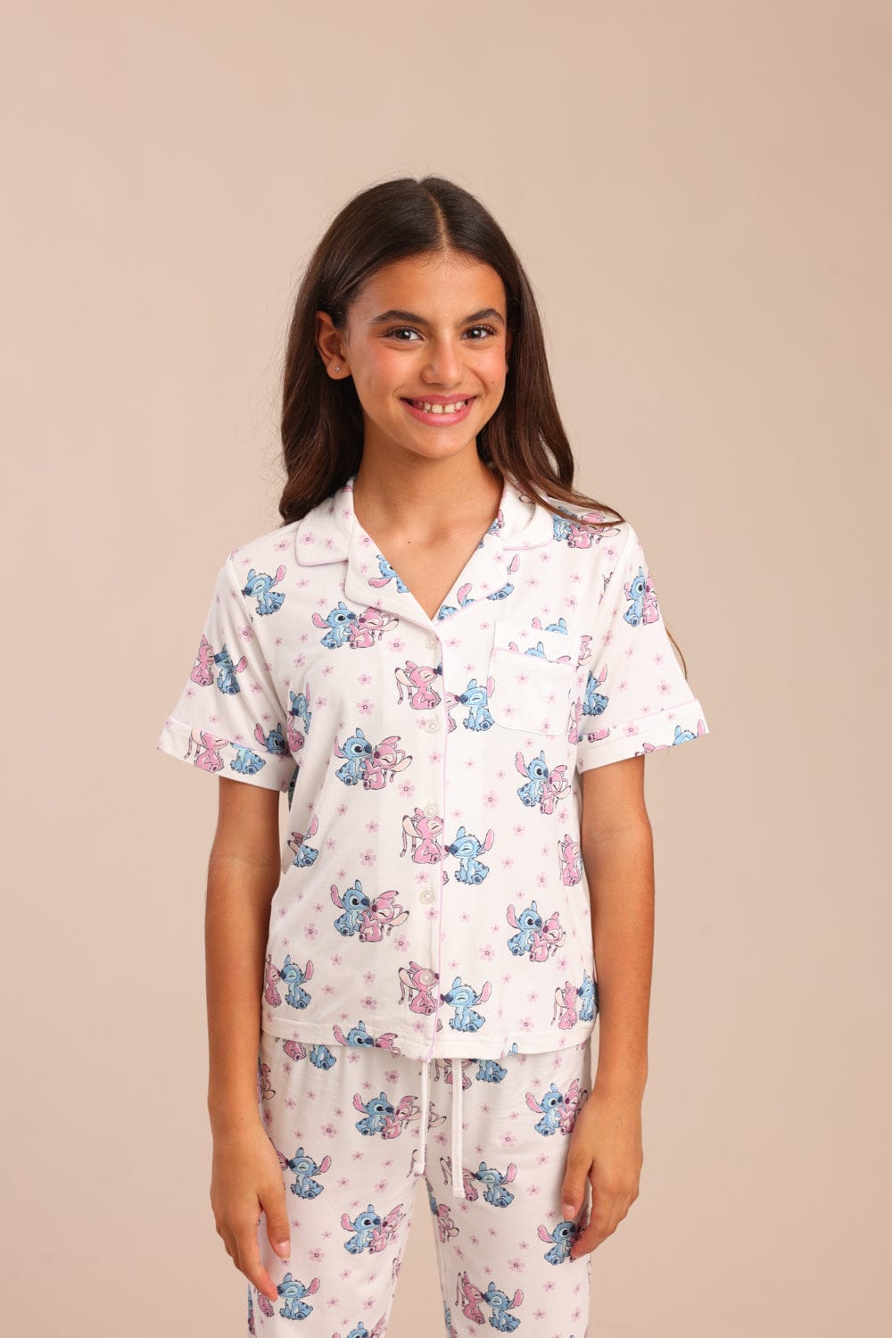 FOX בנות אחר פיג'מה מכופתרת סטיץ' דיסני פיג'מה מכופתרת סטיץ' דיסני